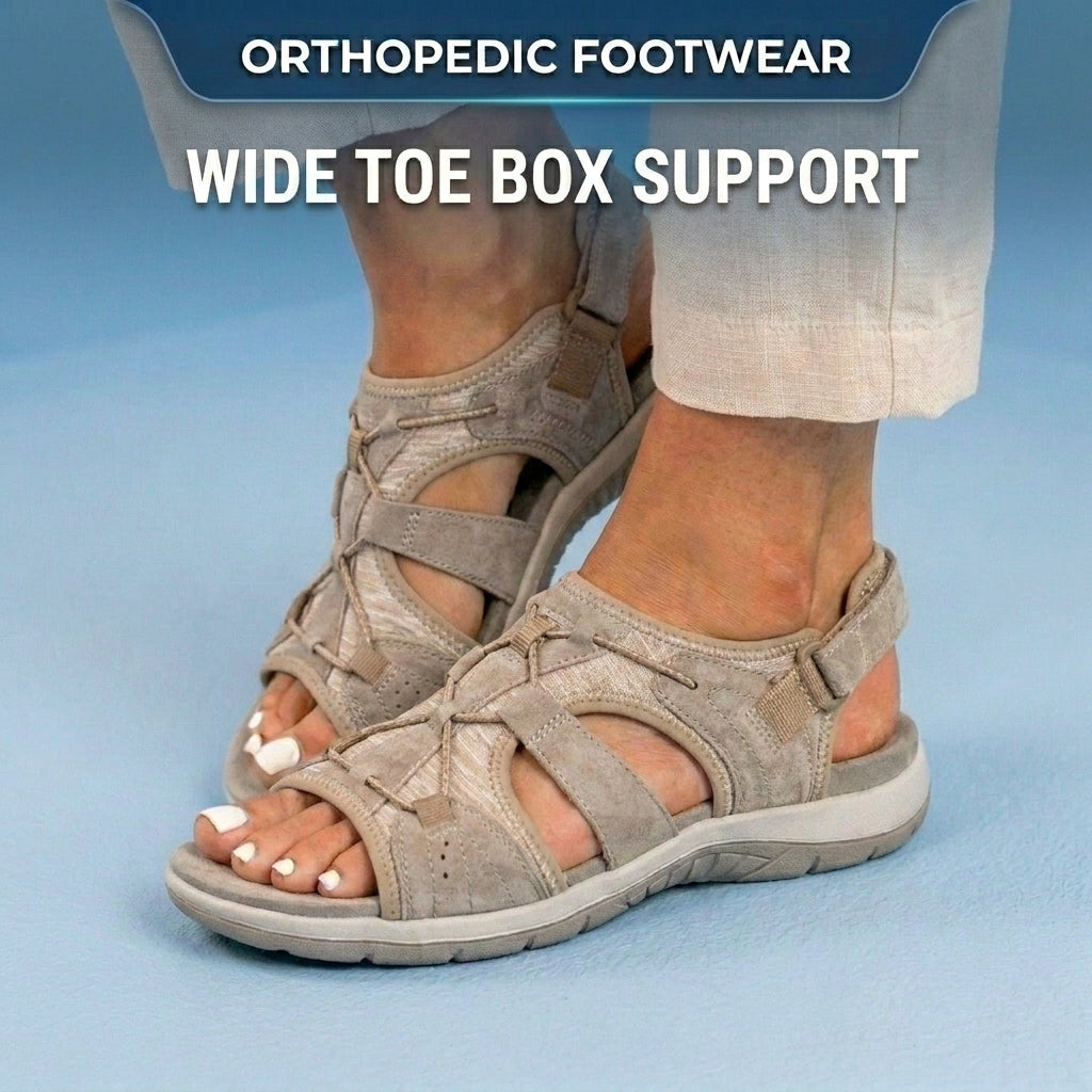 Orthopedic Sport Mesh Sandals - Multi-Strap Adjustable Design