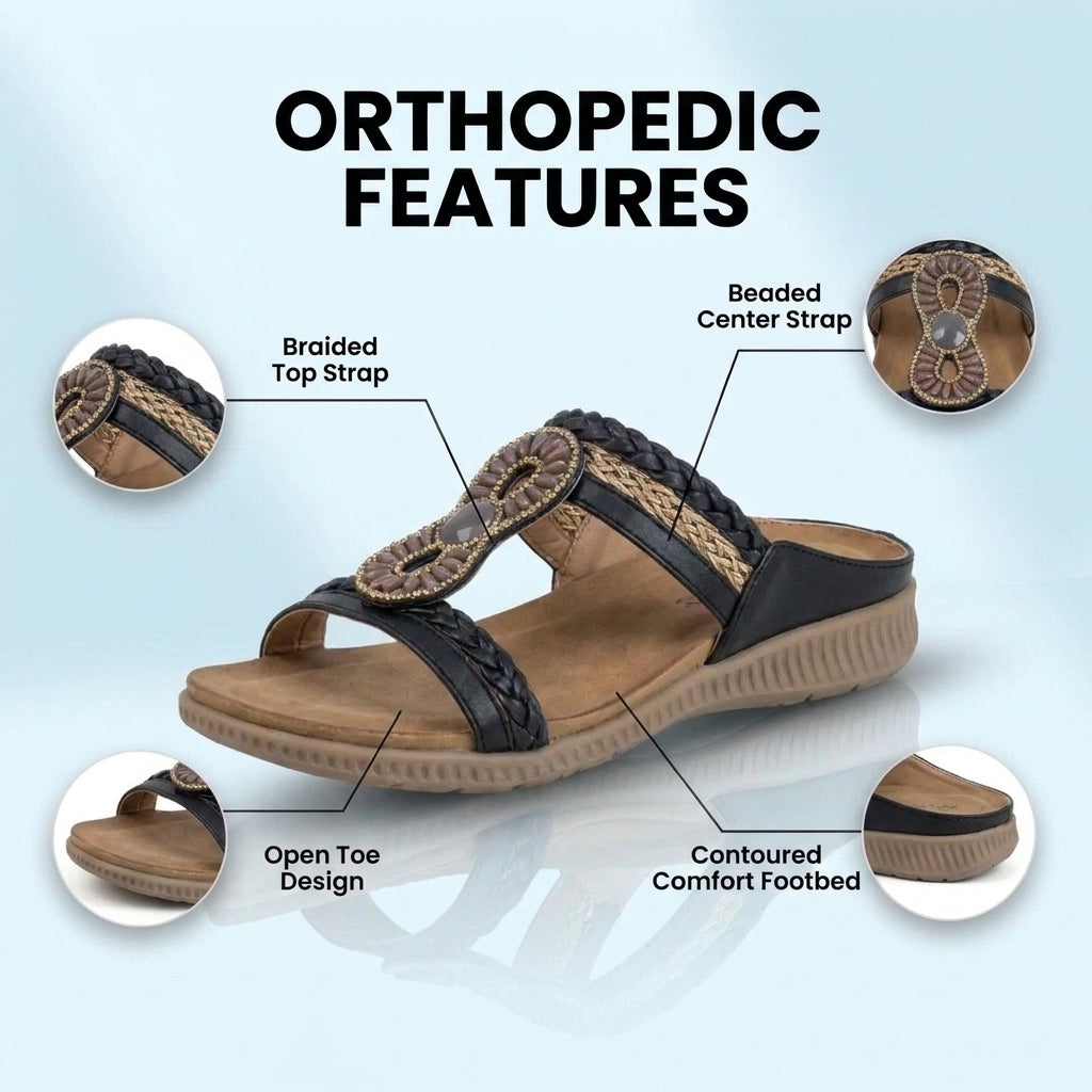 Vintage Inspired Orthopedic Flats