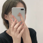 Marble Fake Nails Set 10 Pieces
