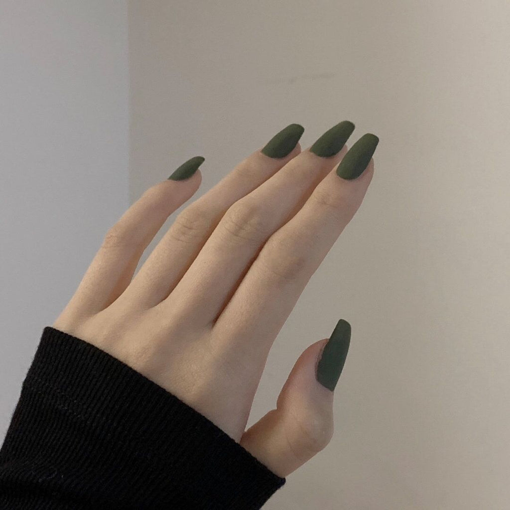 Marble Fake Nails Set 10 Pieces