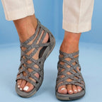 Orthopedic Gladiator Sandals - Multi-Strap Ankle Design