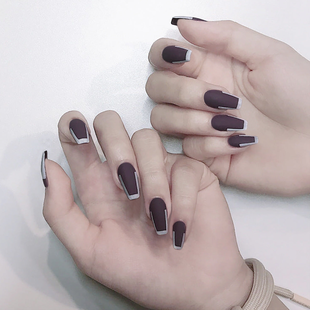 Beautiful Natural Nail Set 10 Pieces