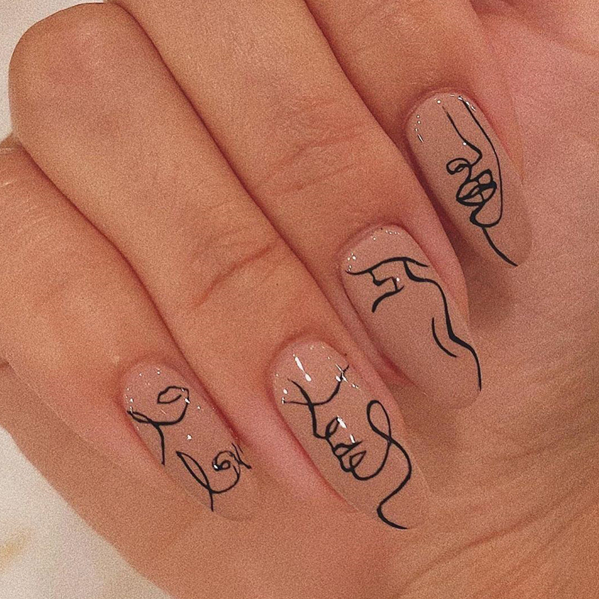 Modern Designer Nail Set 10 Pieces