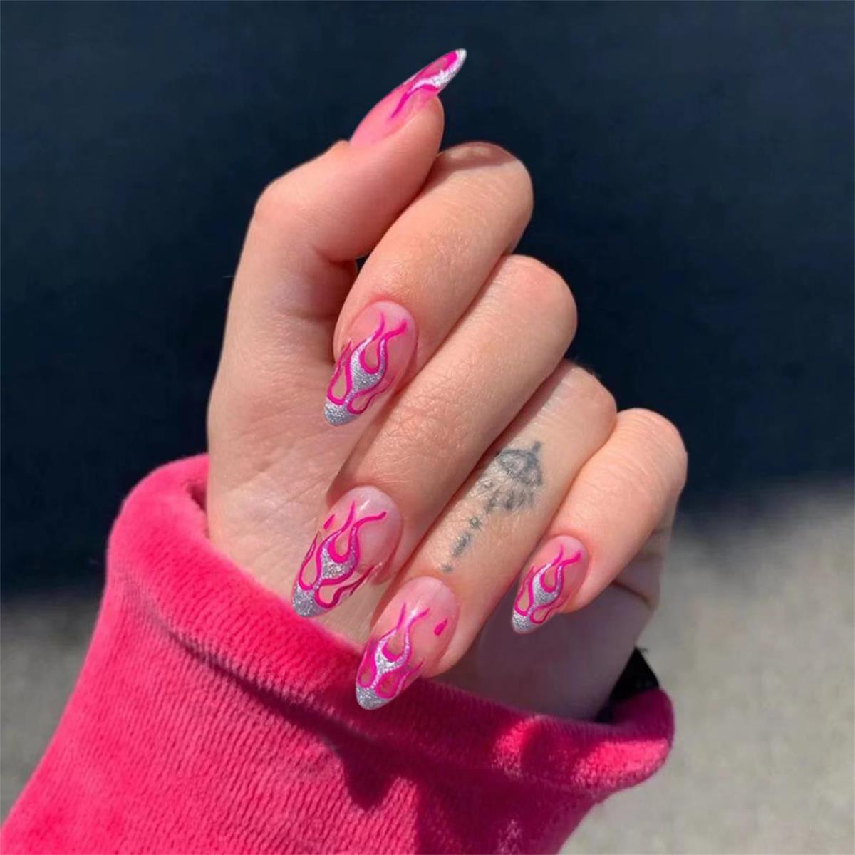 Stunning Marble Nail Set 10 Pieces