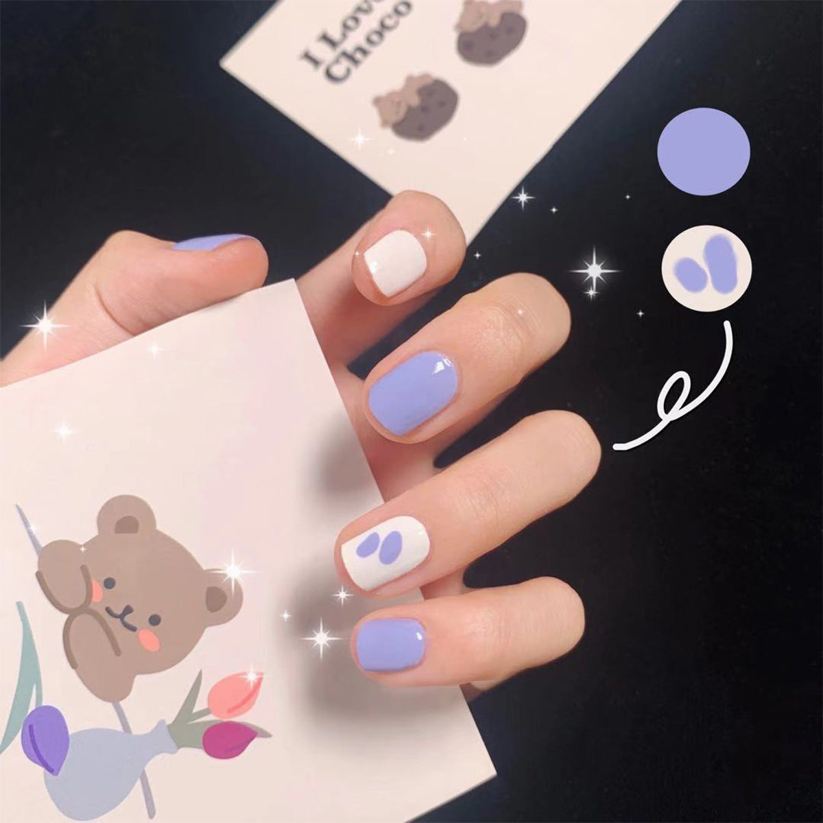 Holographic Press-On Nails 10 Pieces