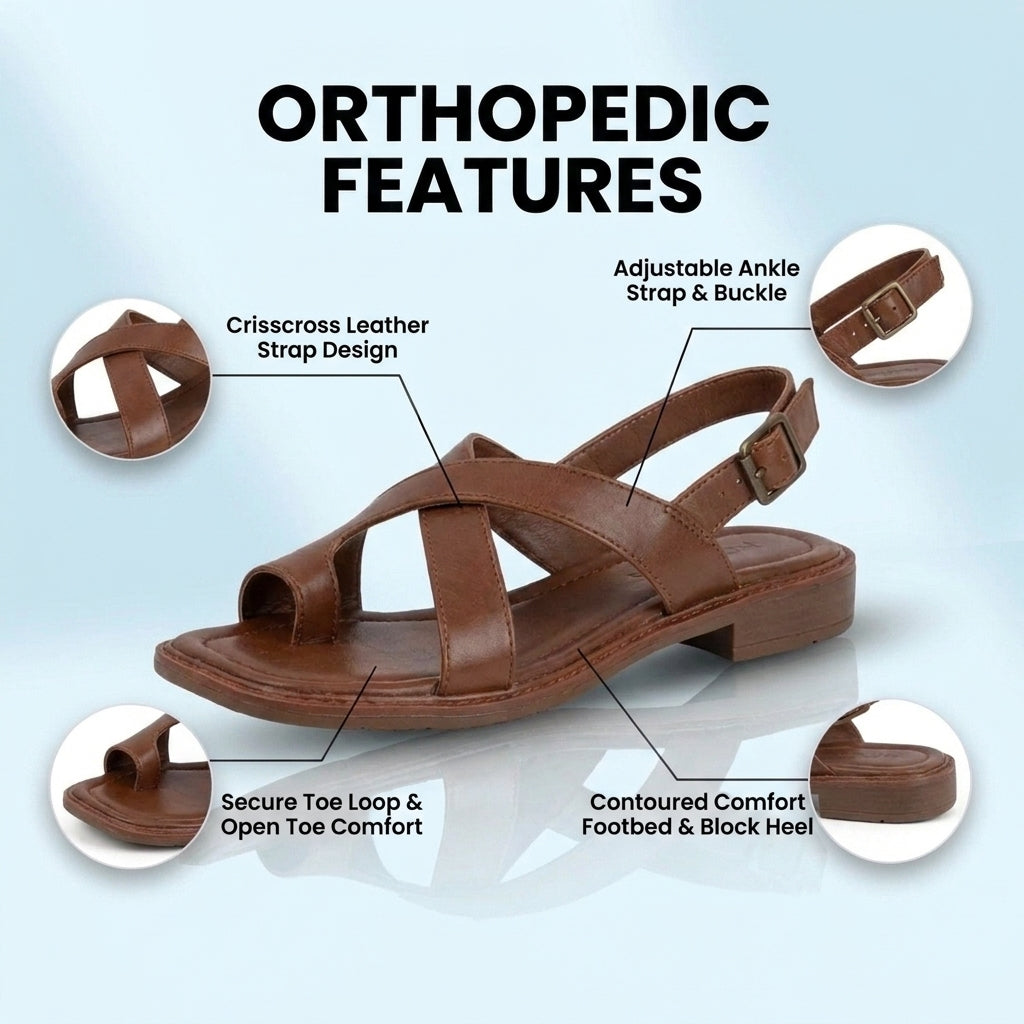 Classic Orthopedic Sandals with Timeless Style
