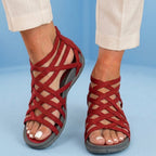 Orthopedic Gladiator Sandals - Multi-Strap Ankle Design