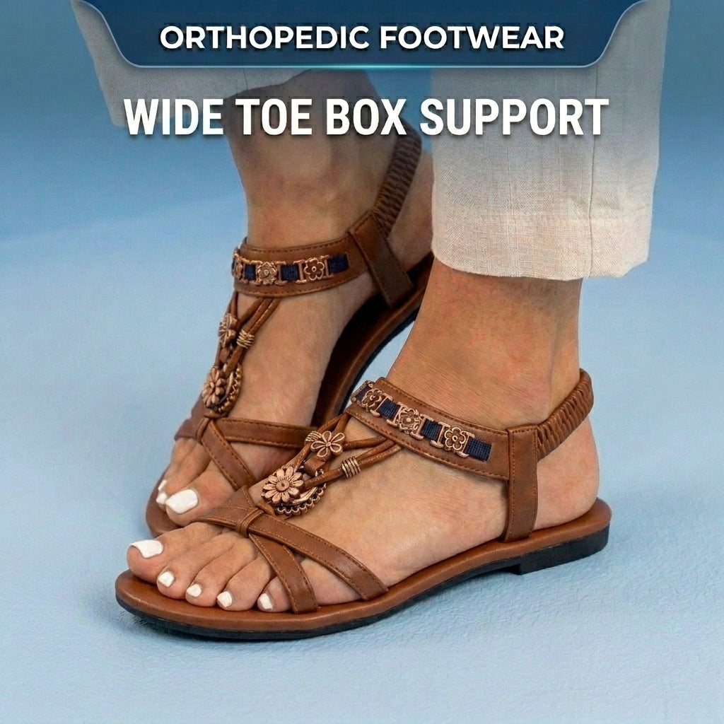 Vintage Inspired Orthopedic Sandals