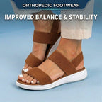 Orthopedic Mesh Sport Rocker Sandals - Slip-On Elastic Straps