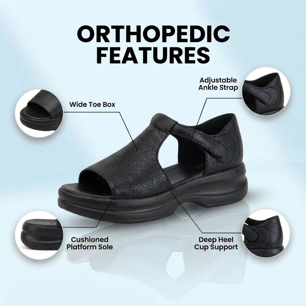 Vintage Inspired Orthopedic Sandals