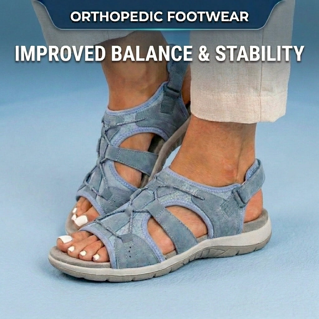 Orthopedic Sport Mesh Sandals - Multi-Strap Adjustable Design