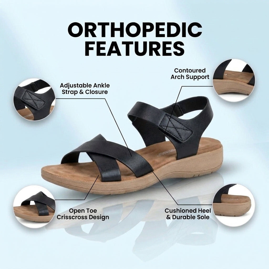 Vintage Inspired Orthopedic Sandals
