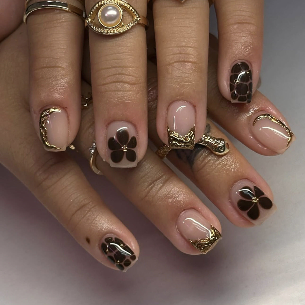Nude Press-On Nails 10 Pieces
