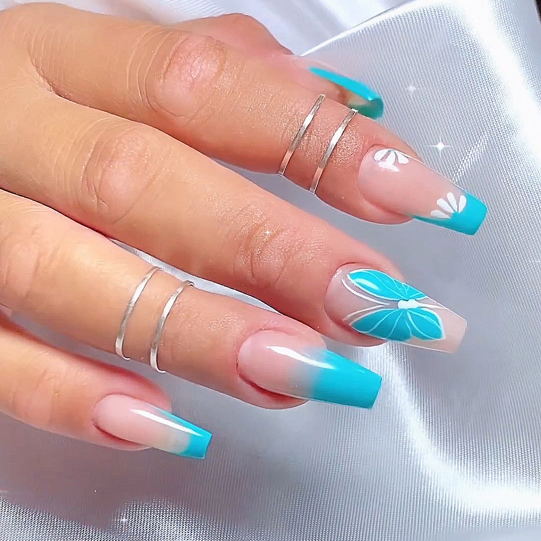 Stunning Natural Nail Set 10 Pieces