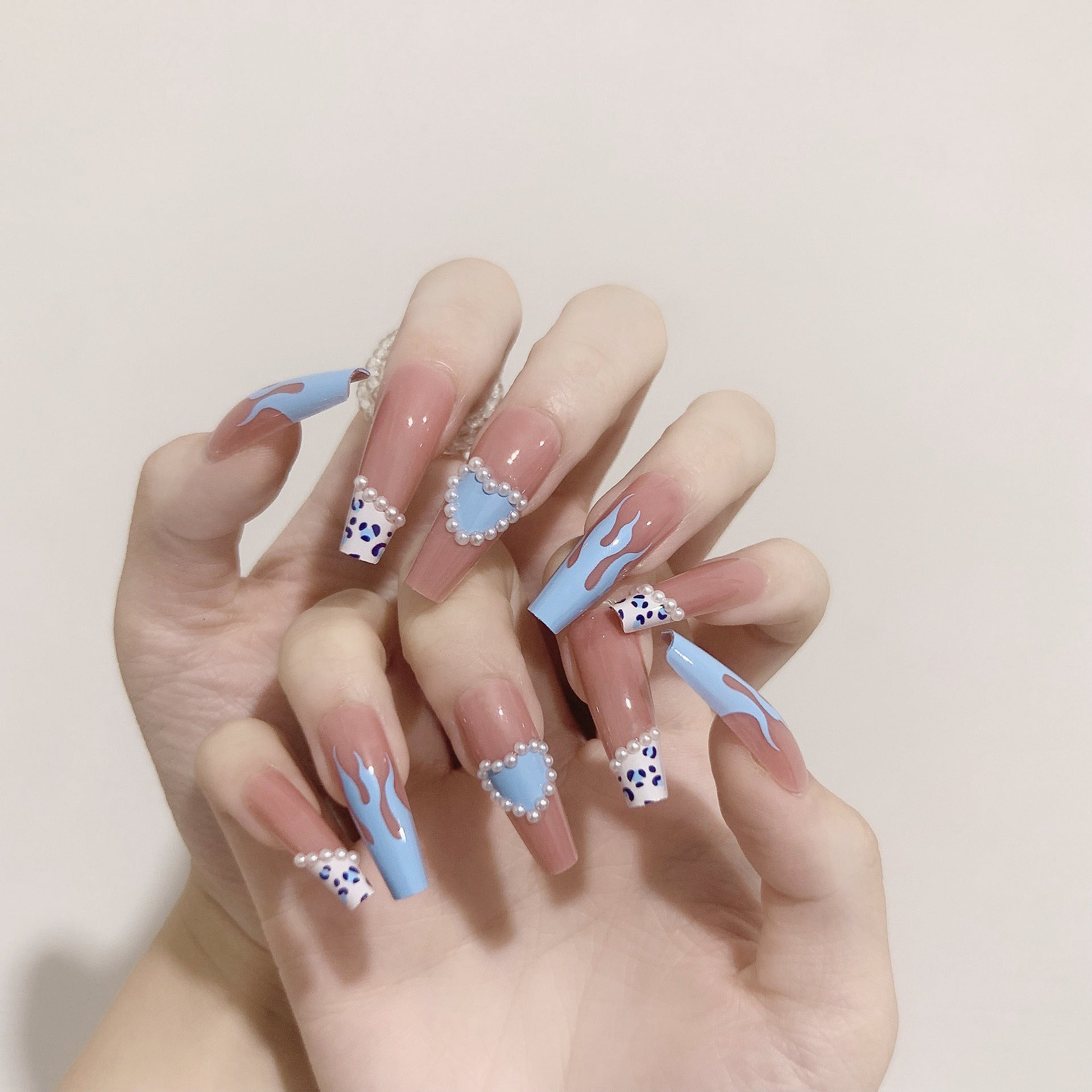 Ombre Fake Nails Set 10 Pieces