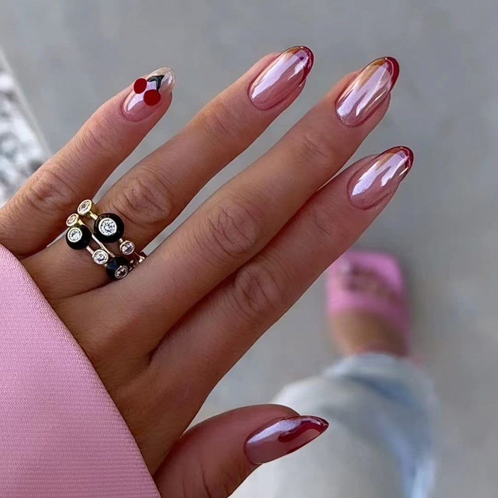 French Press-On Nails 10 Pieces