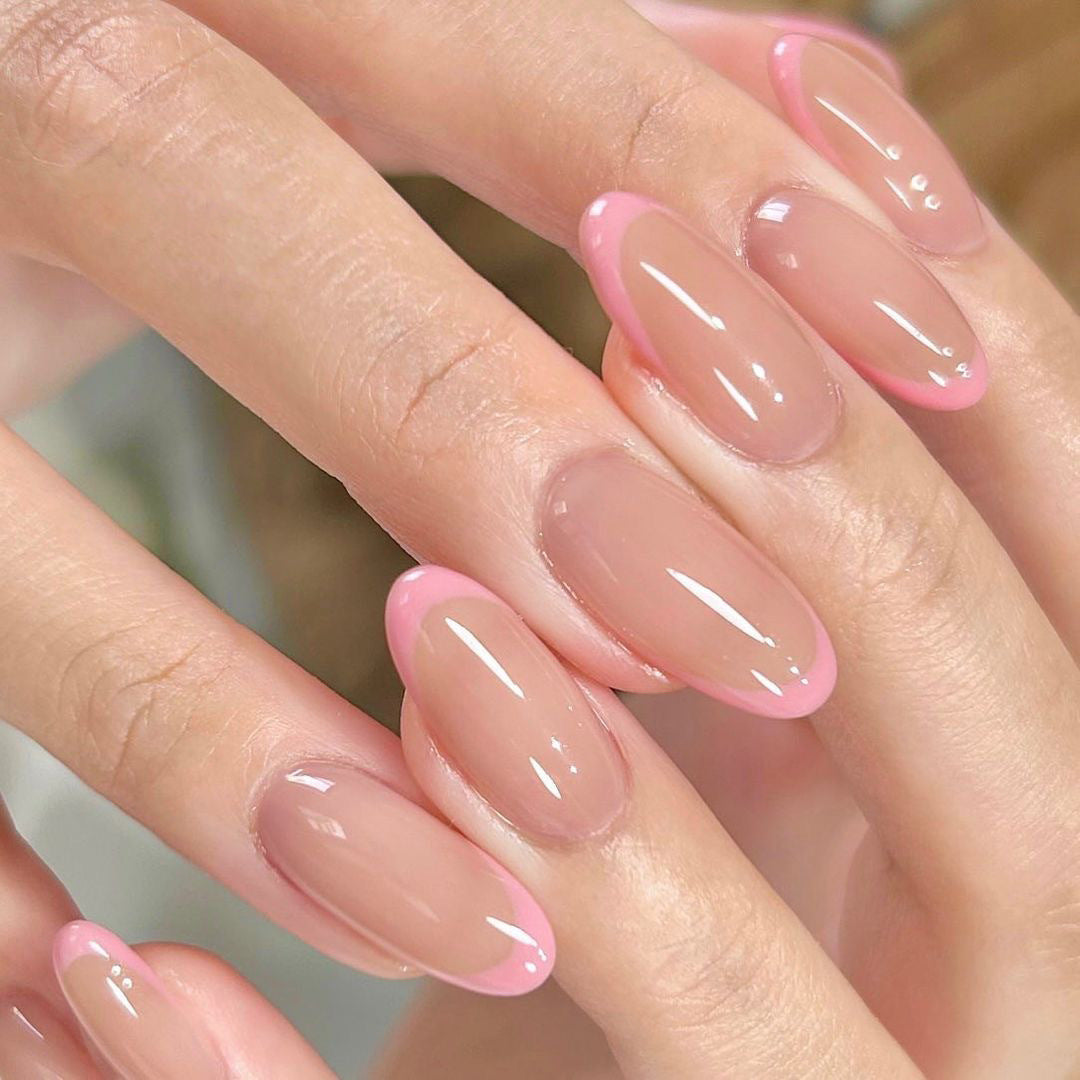 Natural Press-On Nails 10 Pieces
