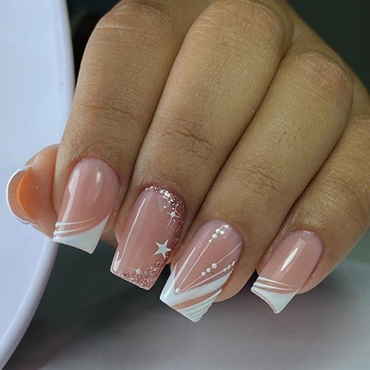 Beautiful Ombre Nail Set 10 Pieces