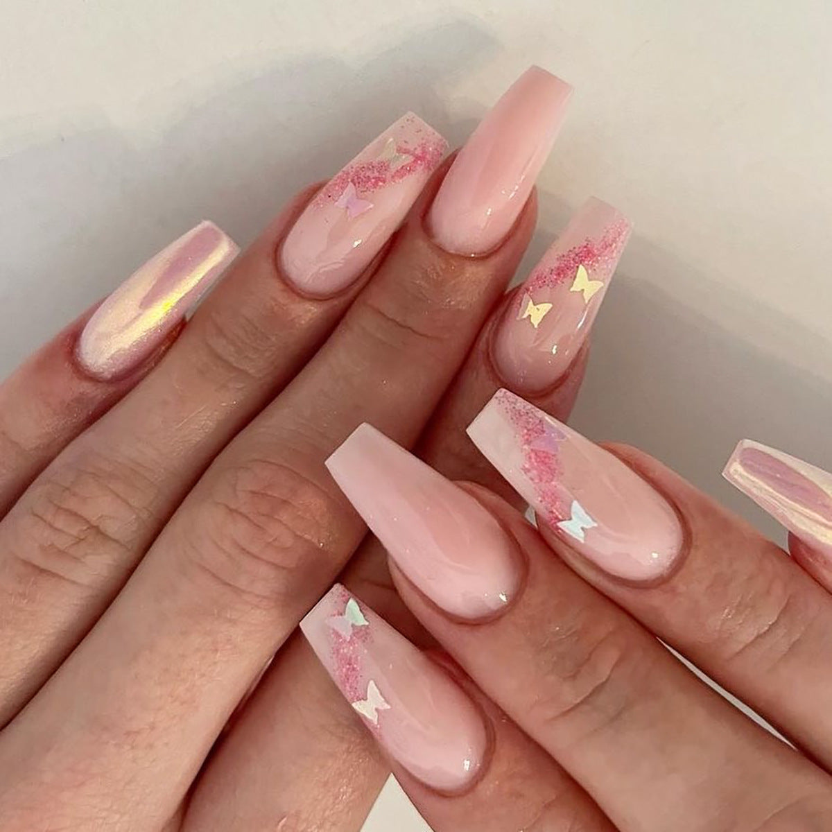 Geometric Press-On Nails 10 Pieces
