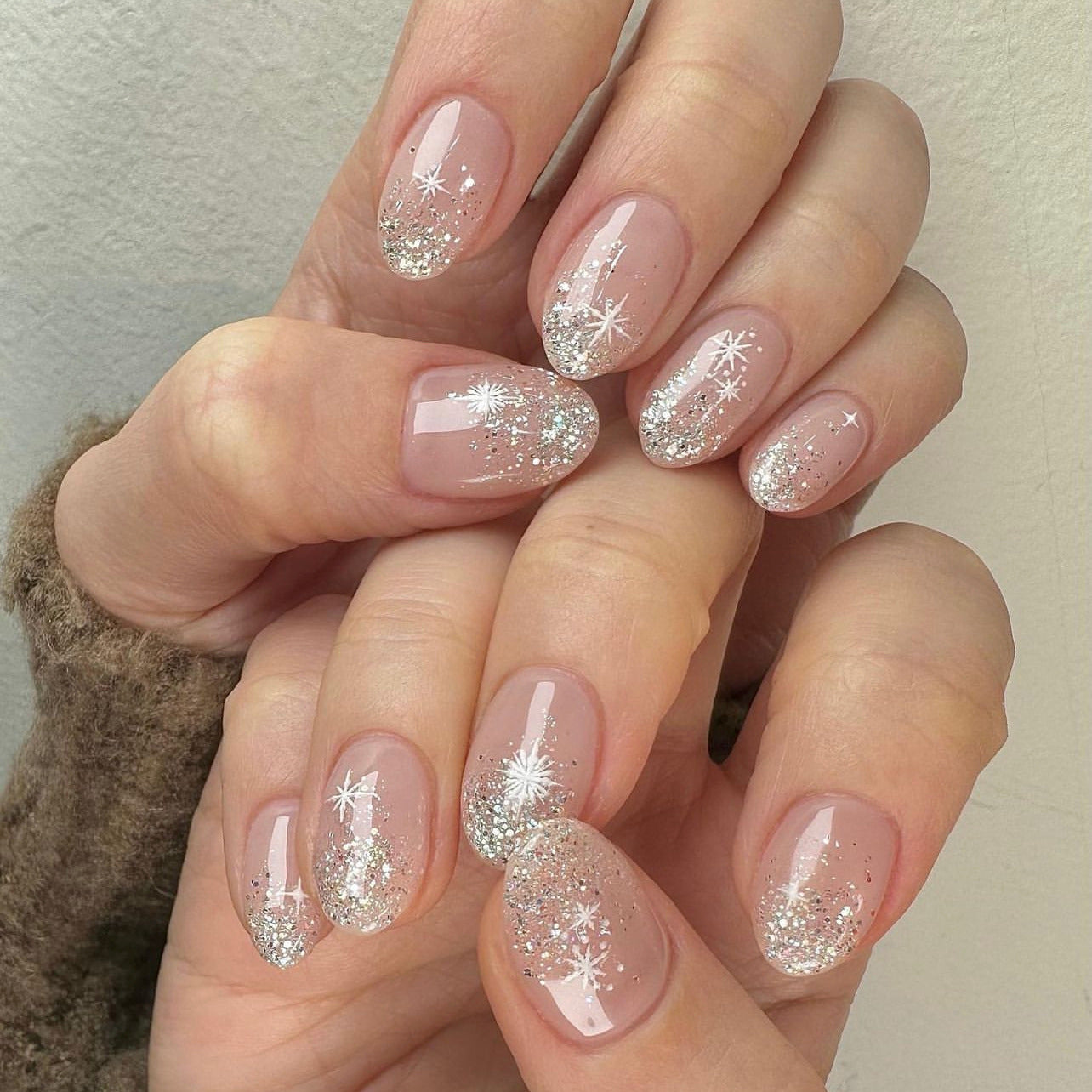 French Press-On Nails 10 Pieces