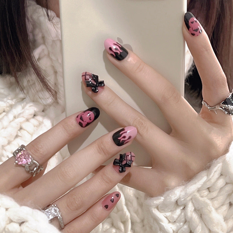 Geometric Fake Nails Set 10 Pieces