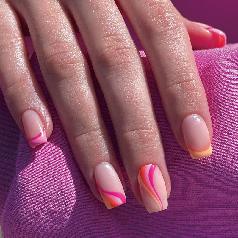 Handcrafted Festive Nail Set 10 Pieces