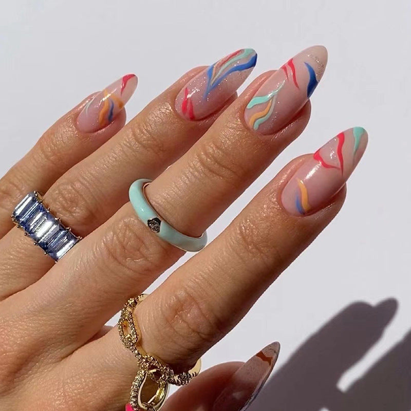 Ombre Designer Nail Set 10 Pieces