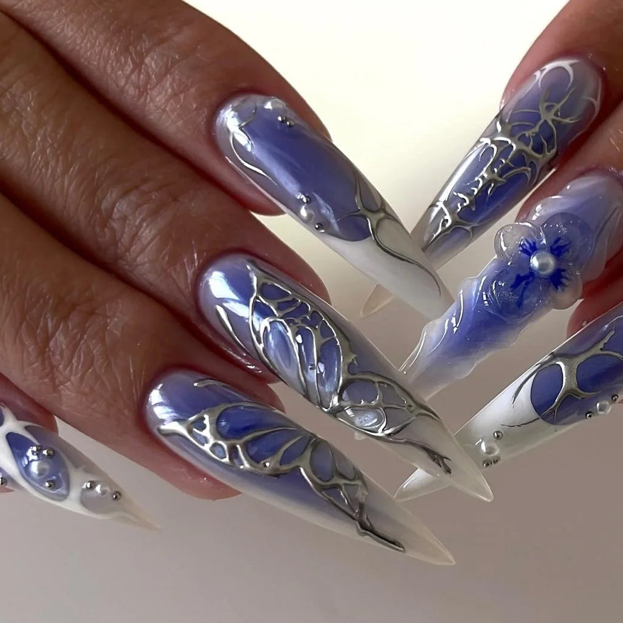 Gothic Fake Nails Set 10 Pieces