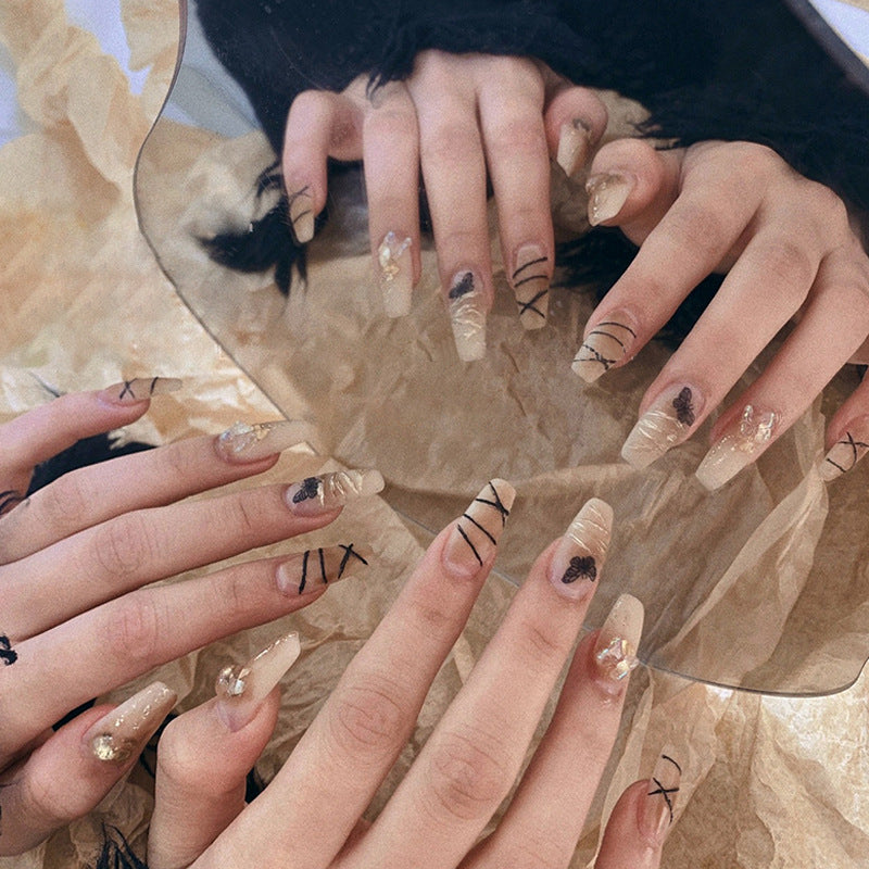 French Designer Nail Set 10 Pieces
