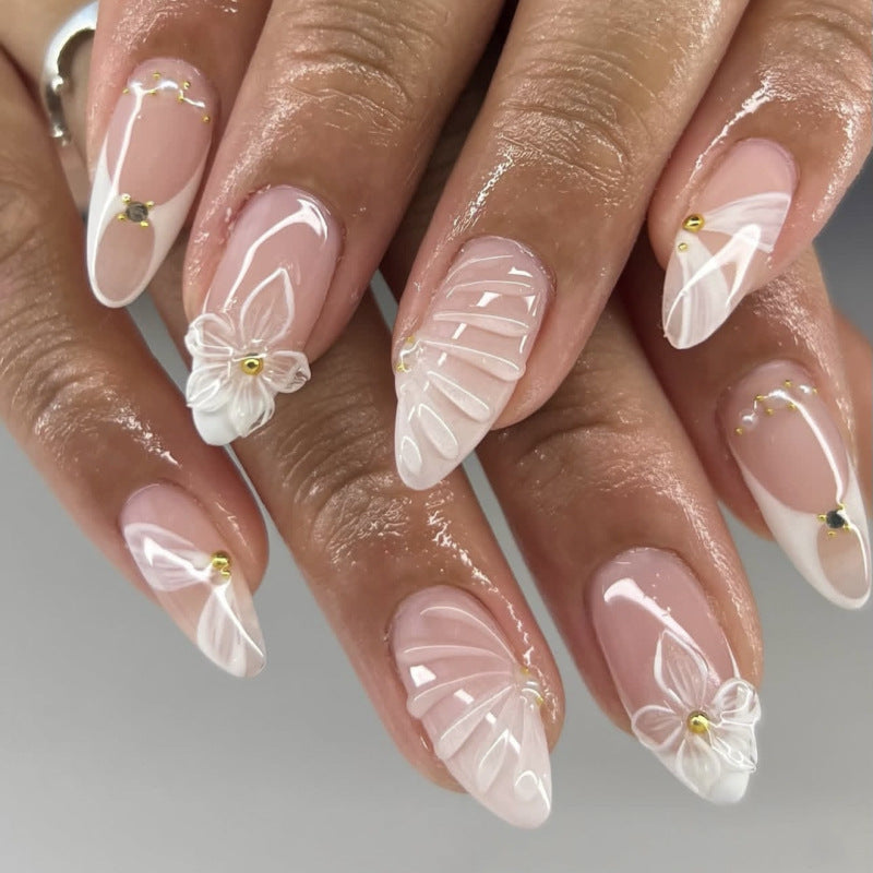Floral Designer Nail Set 10 Pieces