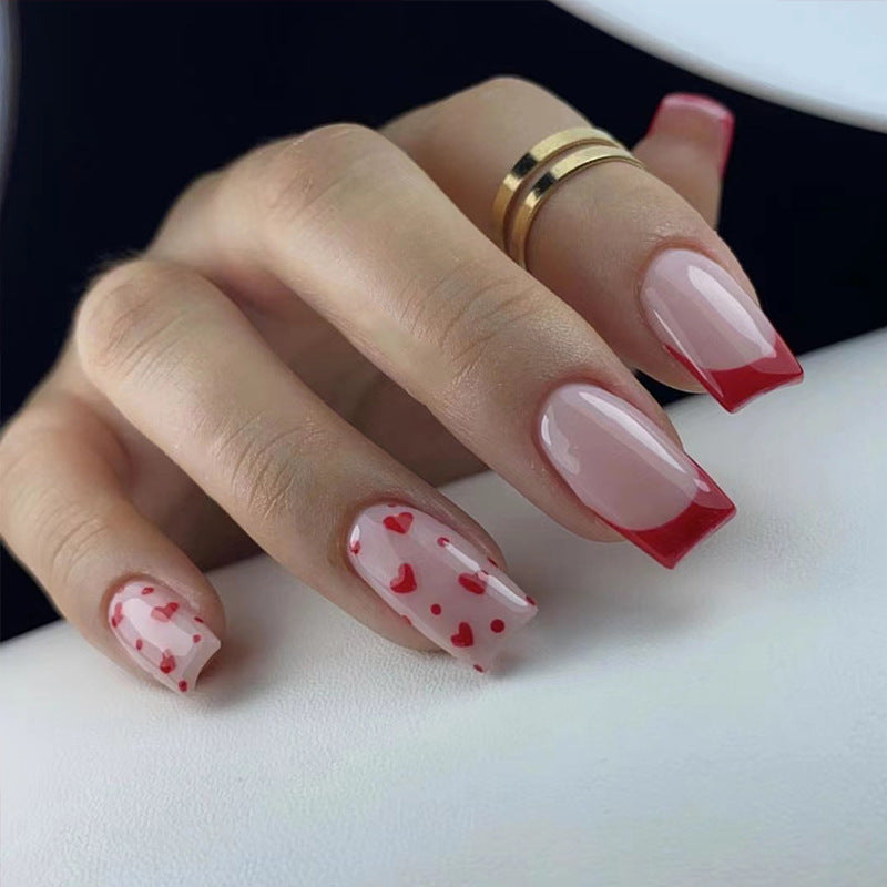 Winter Fake Nails Set 10 Pieces
