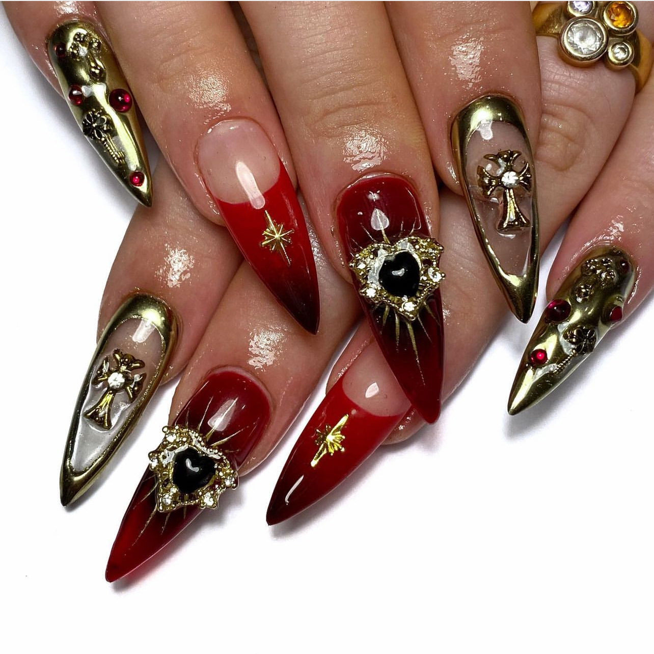 Stunning Holiday Nail Set 10 Pieces