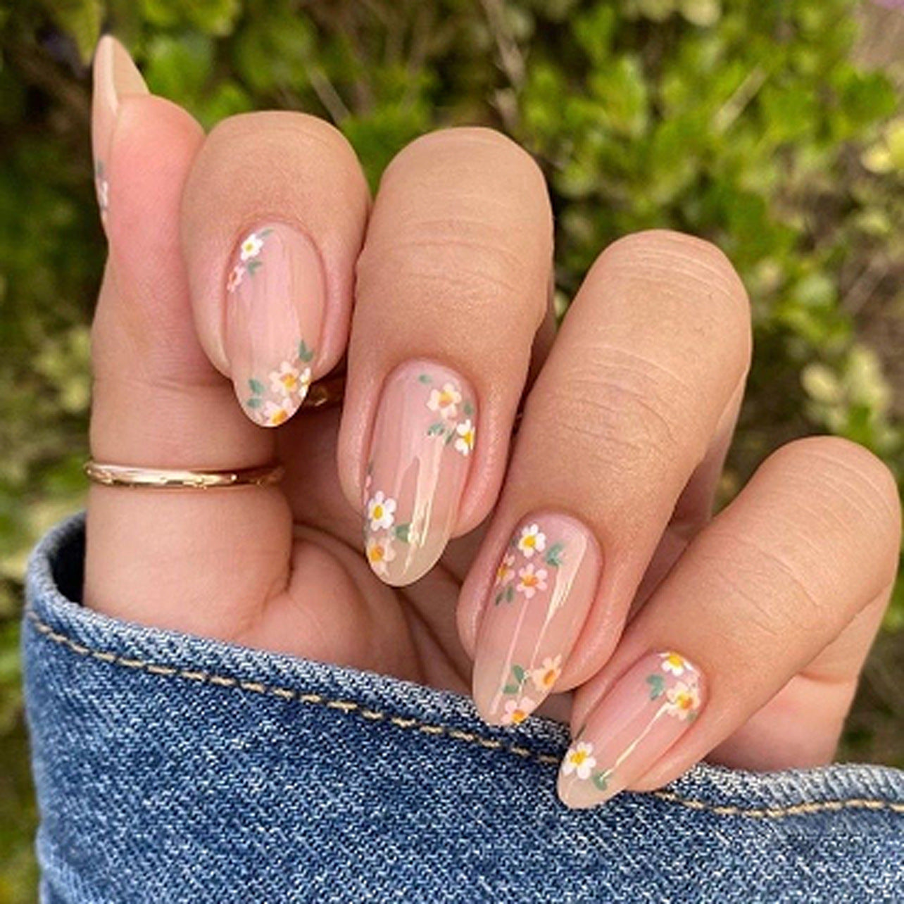Handcrafted Glitter Nail Set 10 Pieces