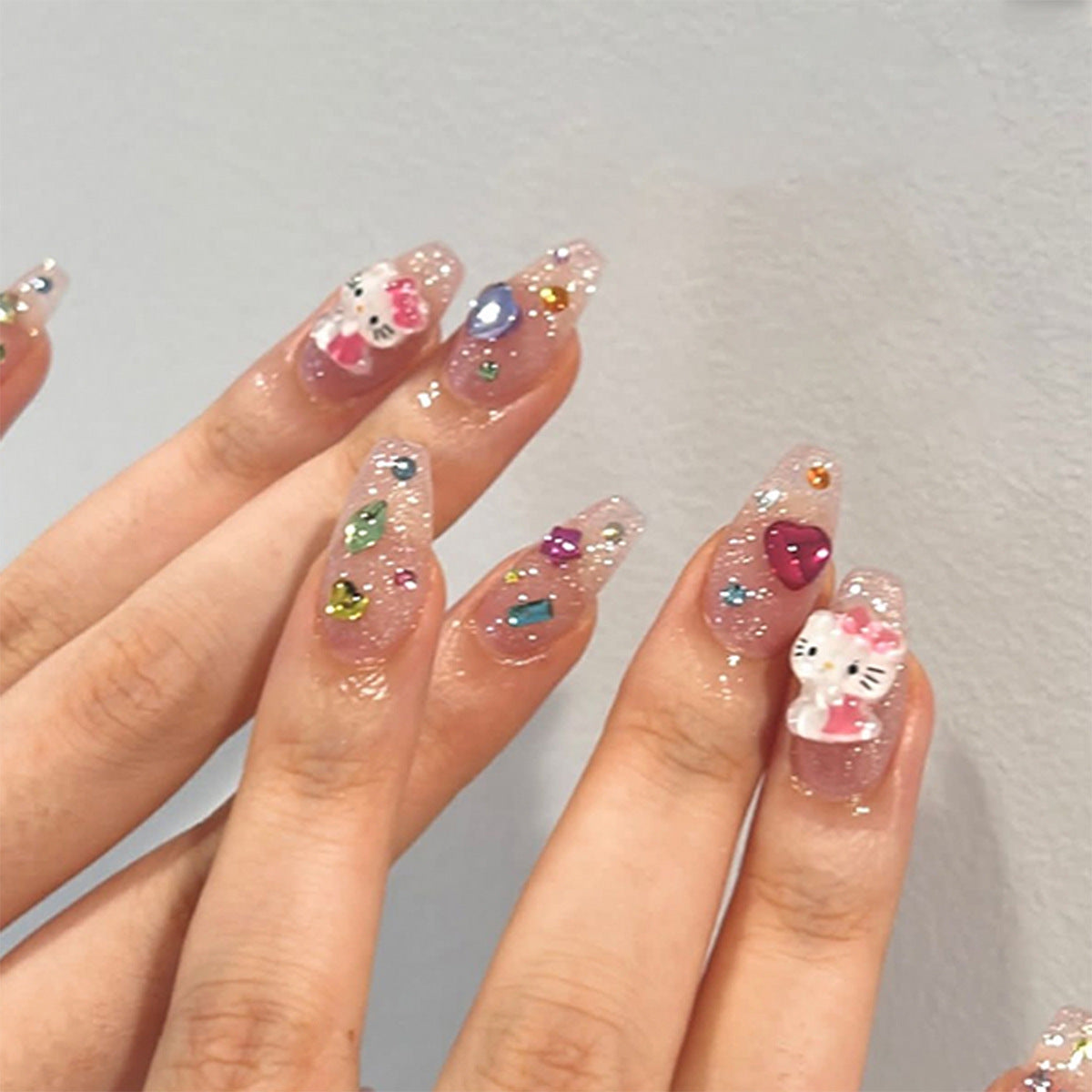 Beautiful Natural Nail Set 10 Pieces