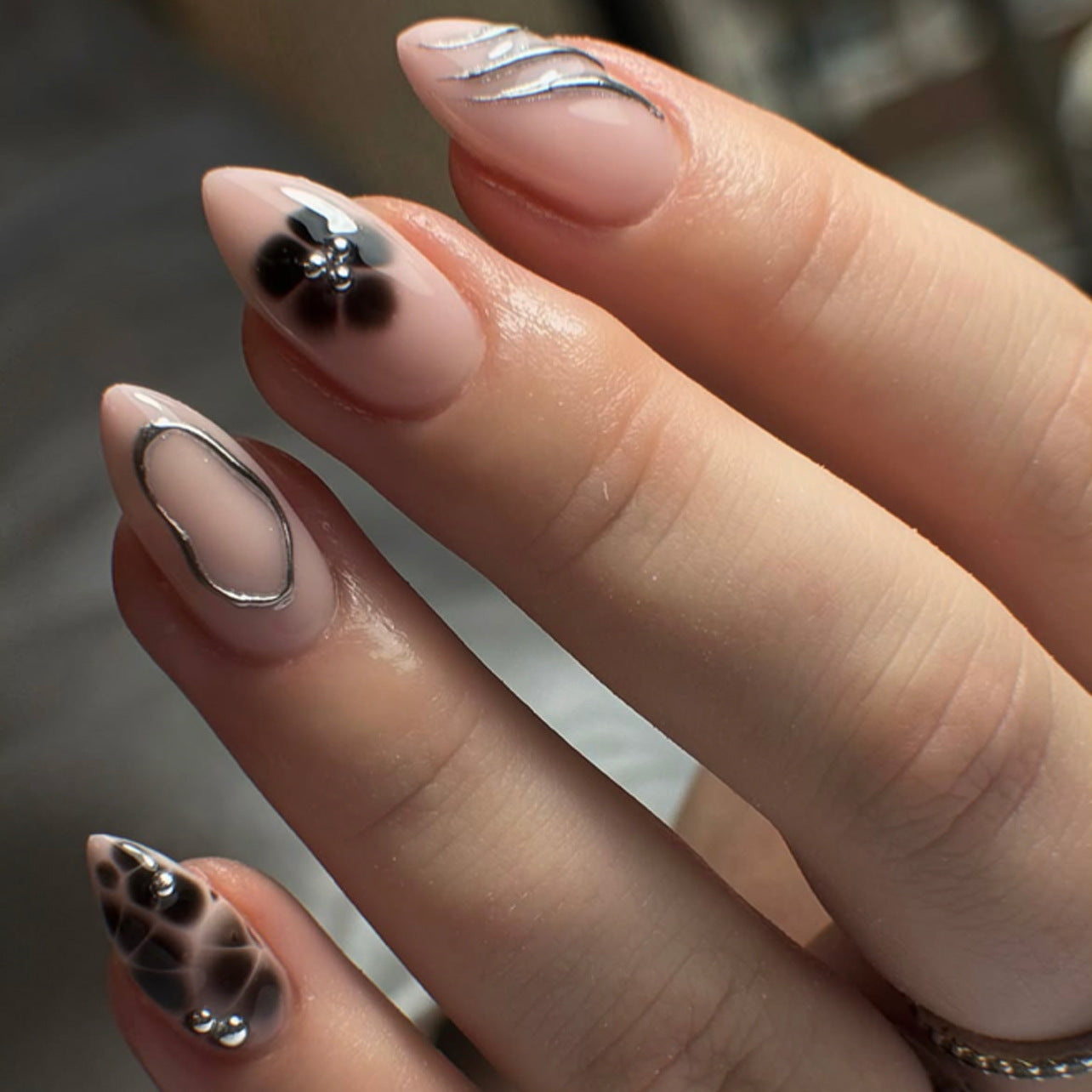 Stunning Ombre Nail Set 10 Pieces