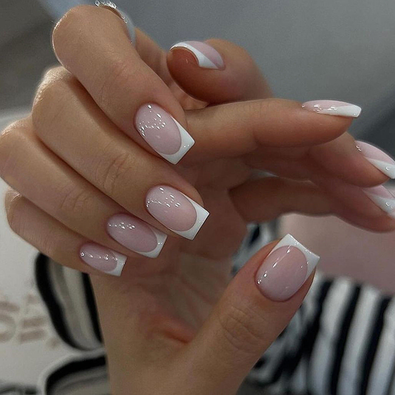 Winter Fake Nails Set 10 Pieces