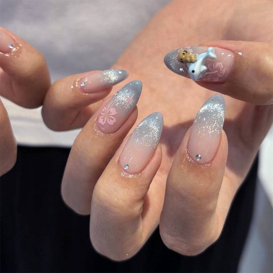 Handcrafted Sparkle Nail Set 10 Pieces
