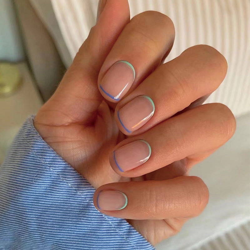 Festive Fake Nails Set 10 Pieces
