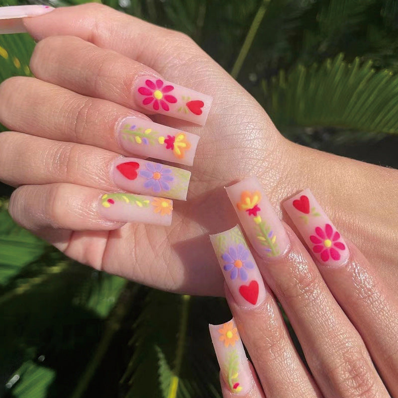 Stunning Glitter Nail Set 10 Pieces
