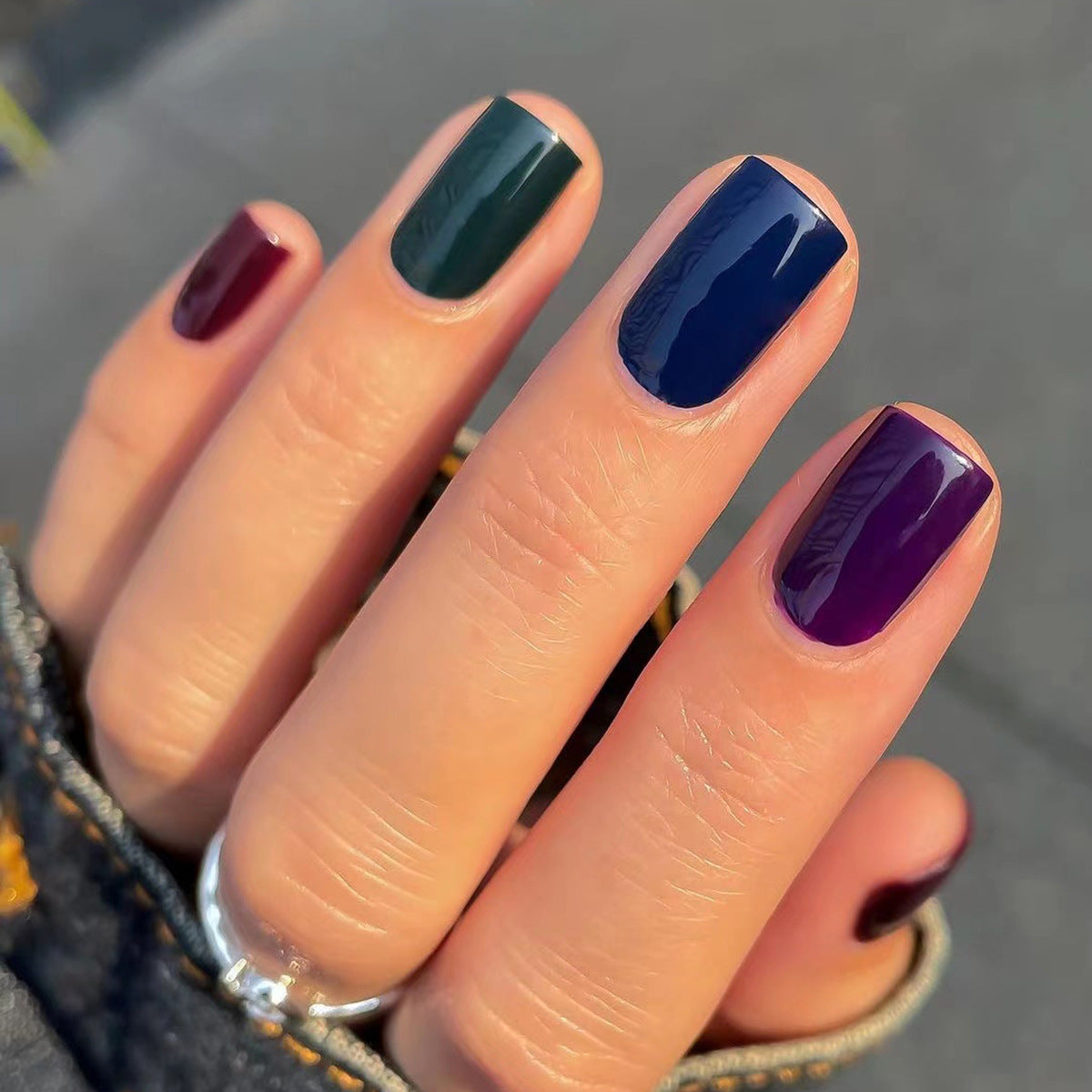 Glossy Nail Set 10 Pieces