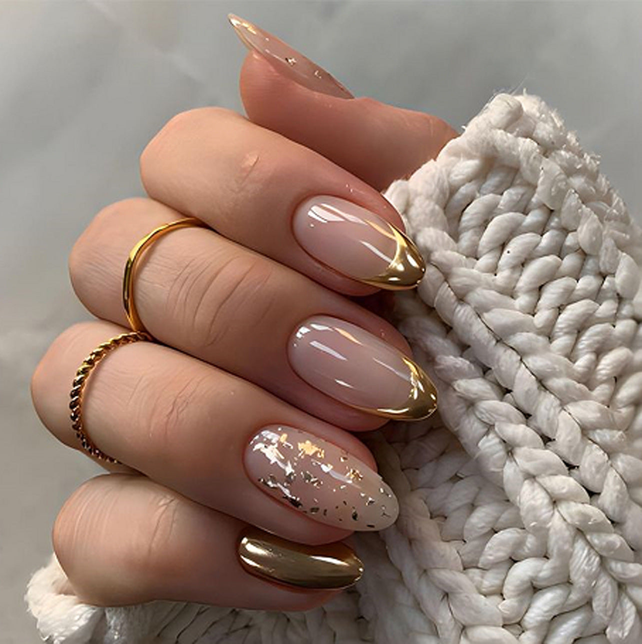 Autumn Designer Nail Set 10 Pieces