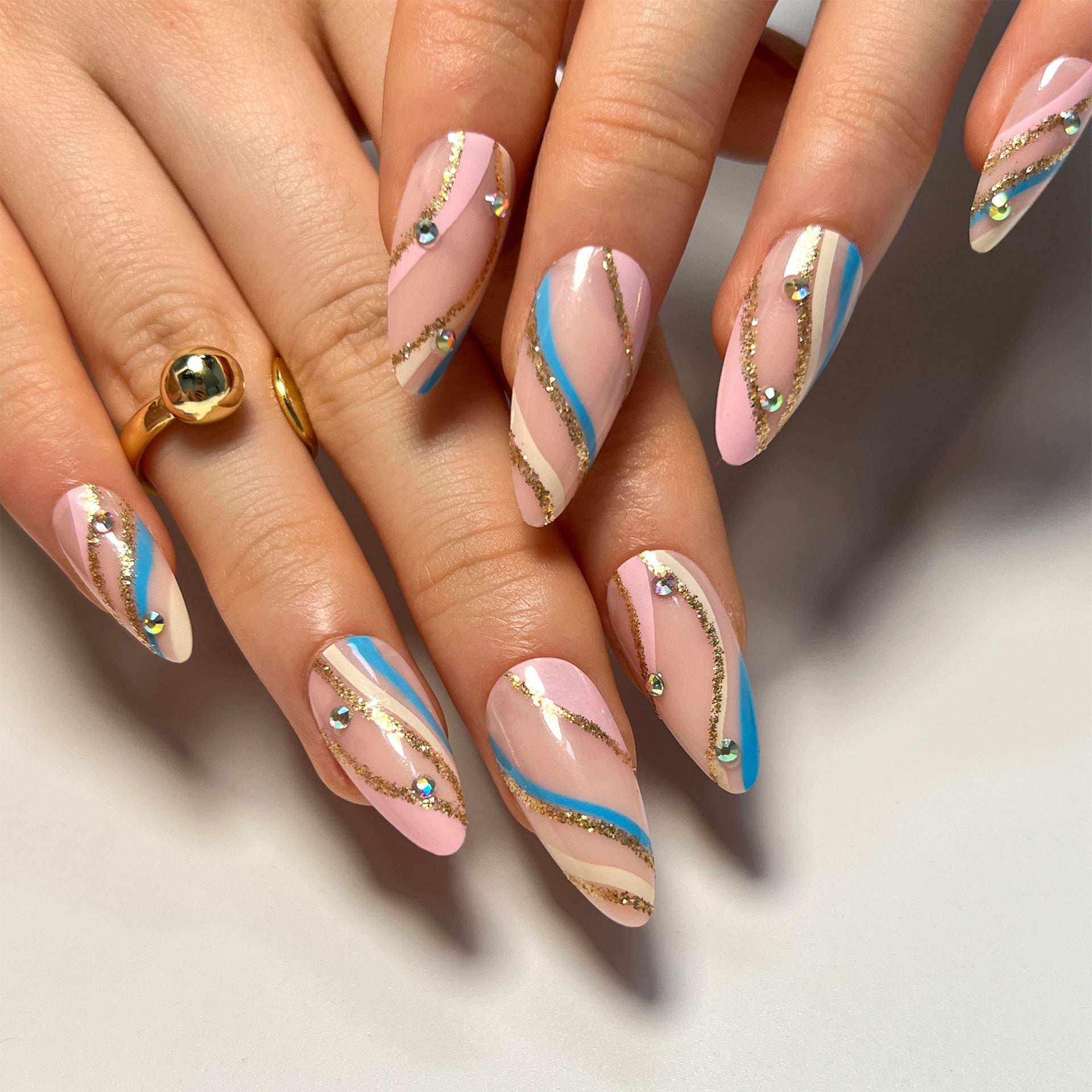 Elegant Designer Nail Set 10 Pieces