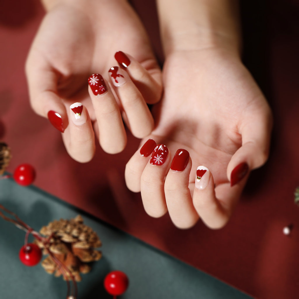 Stunning Glitter Nail Set 10 Pieces