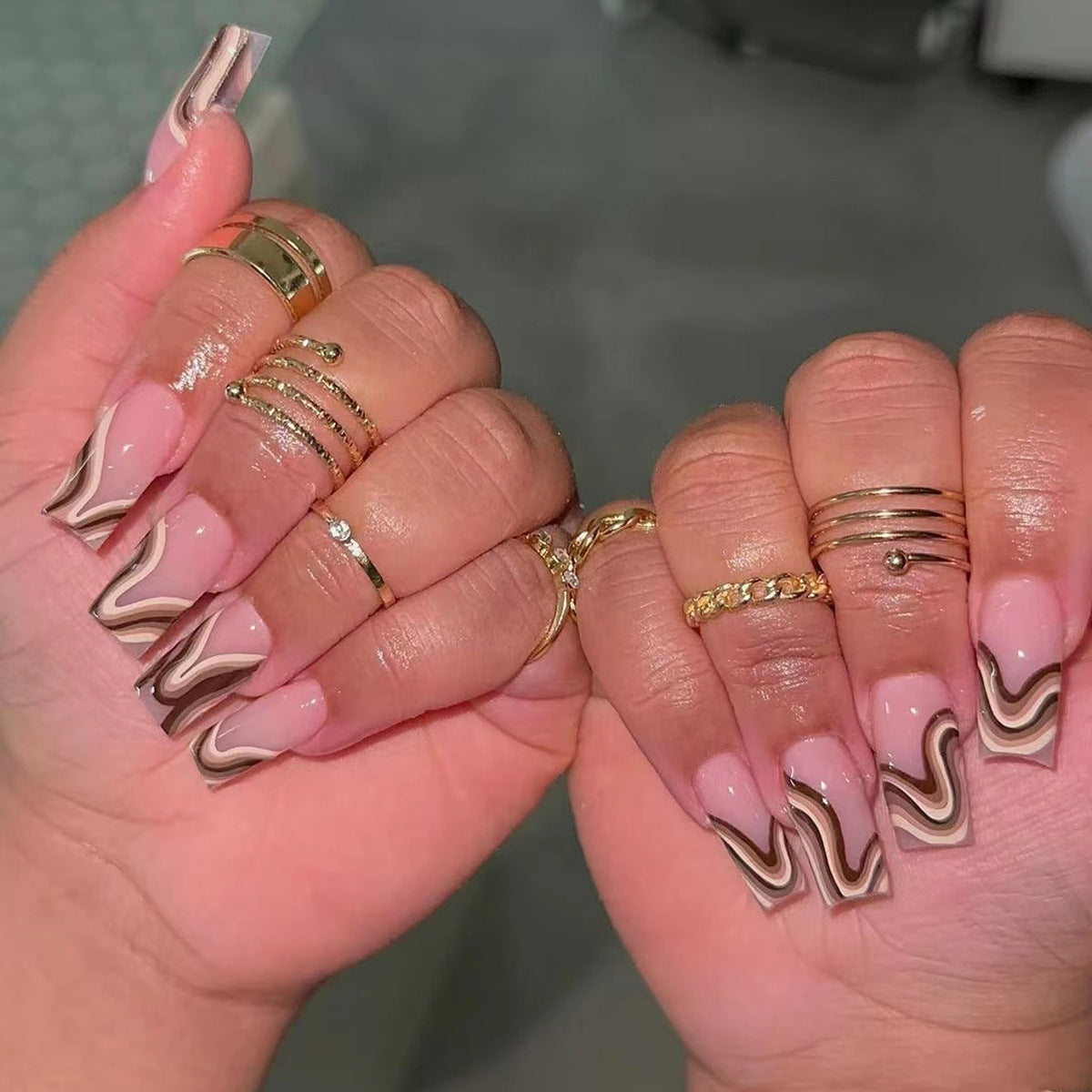 Handcrafted Holiday Nail Set 10 Pieces