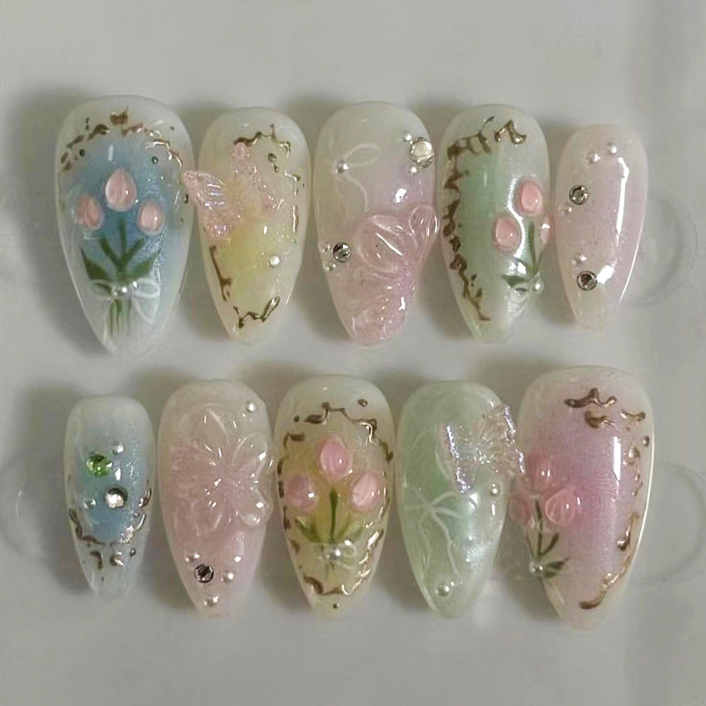 Geometric Designer Nail Set 10 Pieces