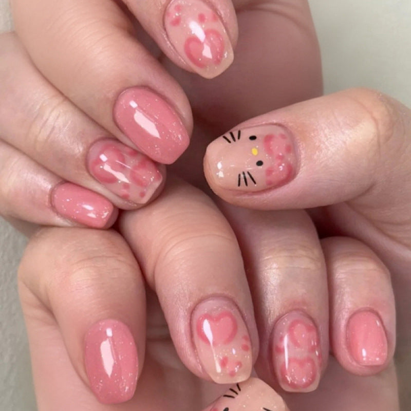 Crystal Fake Nails Set 10 Pieces