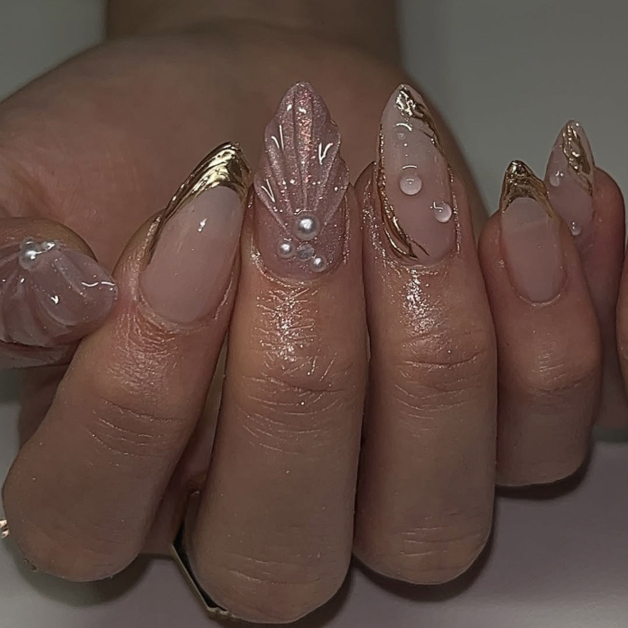 Glossy Press-On Nails 10 Pieces