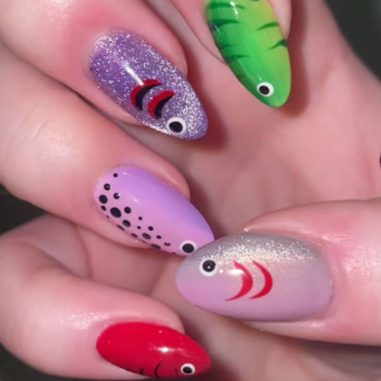 Stunning Bridal Nail Set 10 Pieces