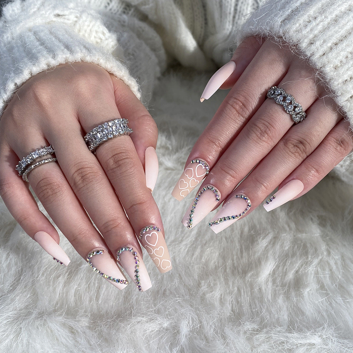 Stunning Festive Nail Set 10 Pieces