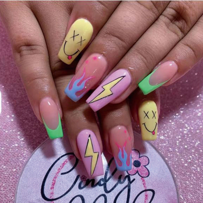 Geometric Designer Nail Set 10 Pieces